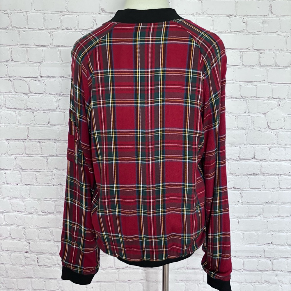 SANCTUARY Tartan Plaid Bomber Jacket--EUC--L - Picture 14 of 16